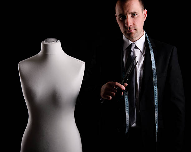 布地のビジネスマン - mannequin dressmakers model male torso ストックフォトと画像