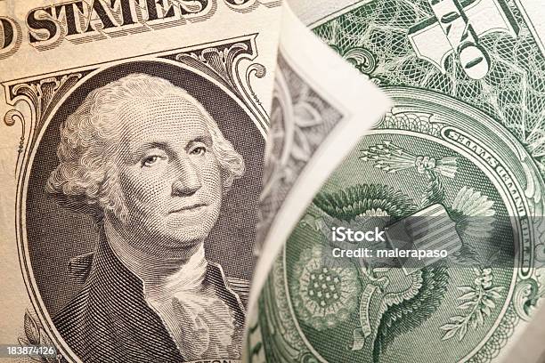 Dólar Contas - Fotografias de stock e mais imagens de George Washington - George Washington, Nota de Dólar dos Estados Unidos, Nota de Um Dólar dos Estados Unidos