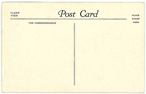 istock Retro Background Image of an Vintage Antique Postcard Back 183874594