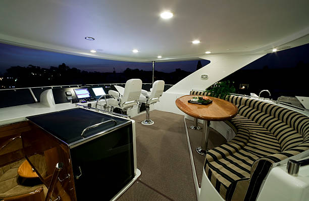 istock flybridge deck luxury motor yacht 183874719