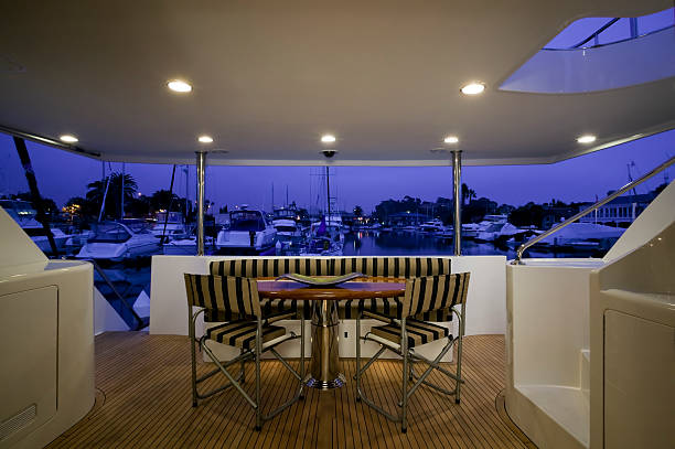 istock stern yacht motorboat boat 183874725