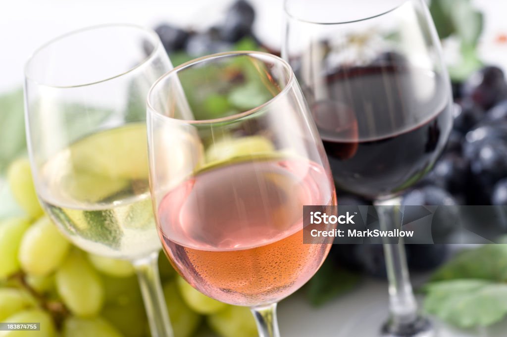 Seleção de vinhos - Foto de stock de Uva royalty-free
