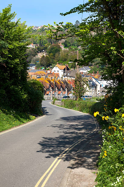 istock Devon: Road into village of Beer 183874852