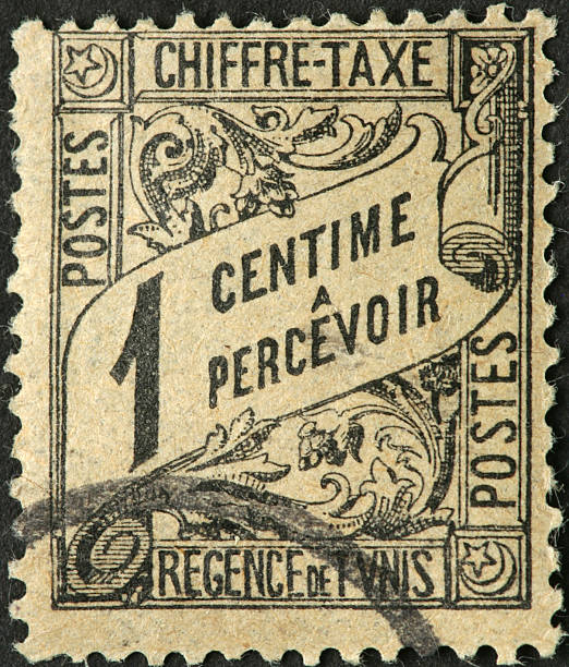 istock very old Tunsian postage stamp 183875076