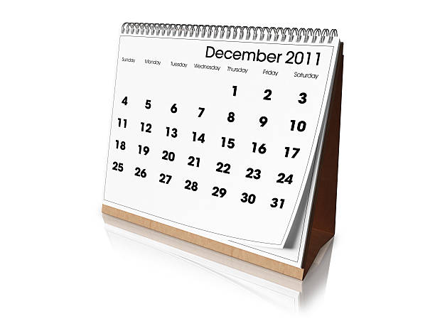 istock Desk Calendar December 2011 183875275