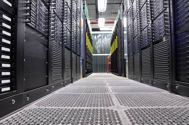 Cloud Servers in the Data Center stock photo