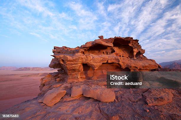 Wind Erosion On Sandstone Formations Stock Photo - Download Image Now - Eroded, Wind Power, Jordan - Middle East