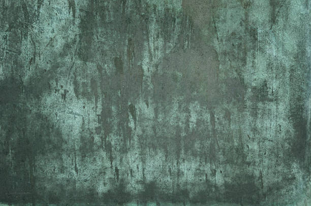 vert texture grunge vert-de-gris - nobody rusty blue damaged photos et images de collection