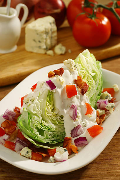 istock Close-up of a freshly prepared wedge salad 183876255