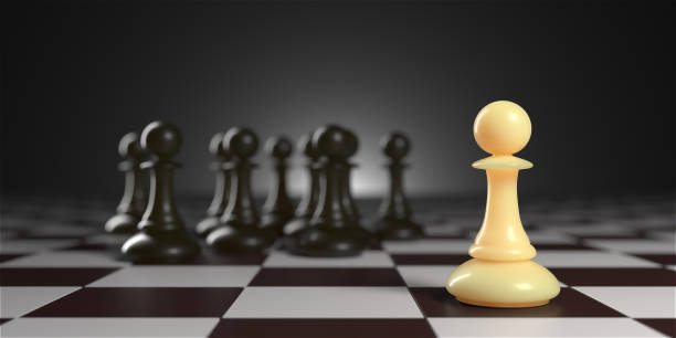 istock Chess pawn piece outstanding. Leadership concept 1838770467