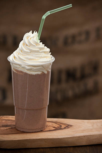 istock Iced Chocolate blended drink topped with fresh cream 183878457