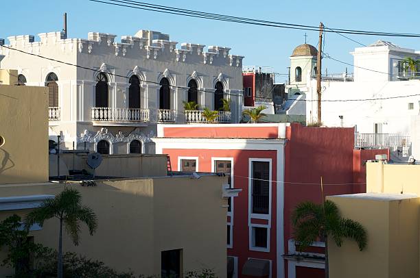 Colorés dans la vieille ville de San Juan, à Porto Rico - Photo