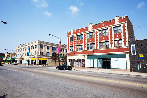 istock Old Shops in Chicago Lawn 183879361