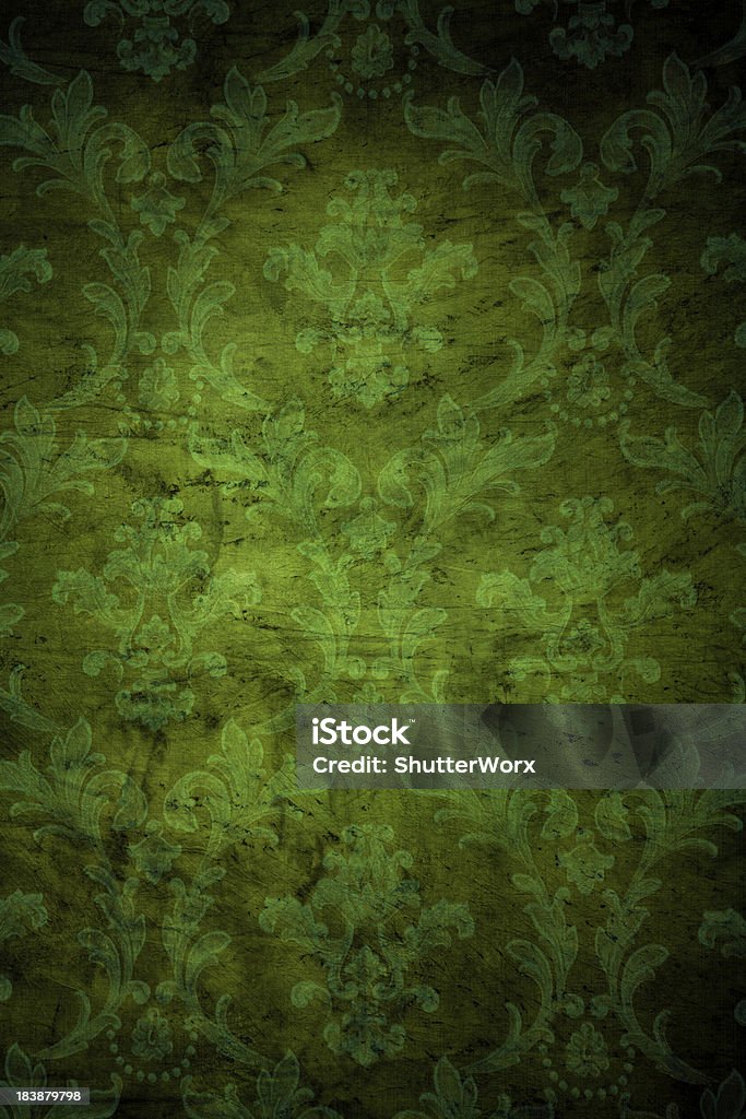 グリーンのグランジ背景 - ビクトリア様式のロイヤリティフリーストックフォト