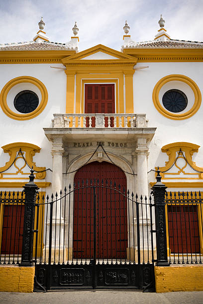 istock Front view of Sevilla Bullfighting Arena. 183880330