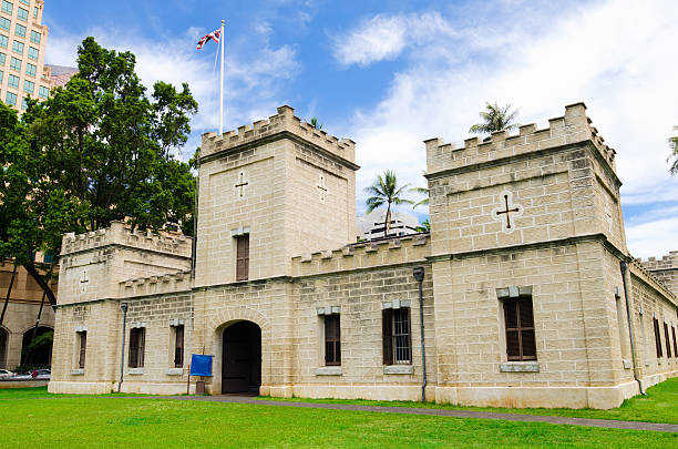 istock Iolani Palace Barracks in Honolulu, HI 183880410