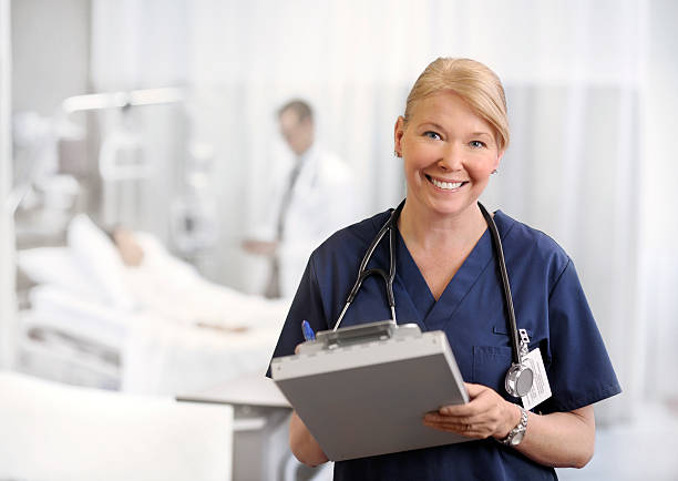 istock Attractive smiling female doctor 183880653