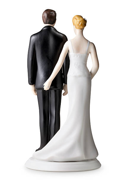 istock Back of wedding cake topper 183881449