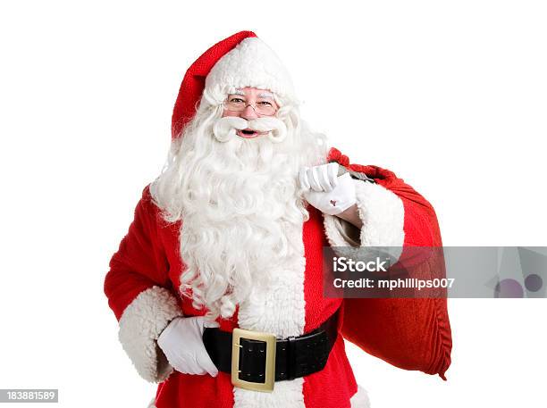 Pai Natal - Fotografias de stock e mais imagens de Pai Natal - Pai Natal, Barba, Figura para recortar