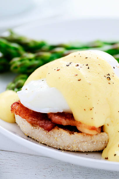 istock A close-up shot of a freshly cooked eggs benedict 183882983