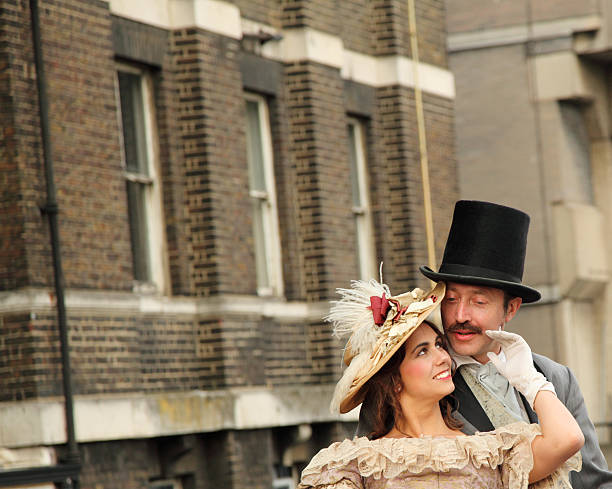 istock victorian lady flirts with gentleman 183883204