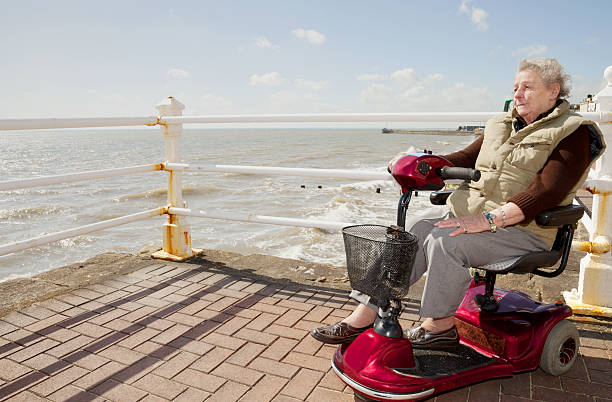 istock Elderly Lady by the Sea 183883677