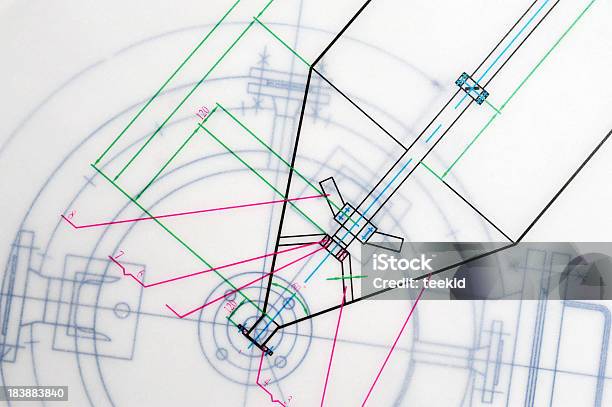 Cópia Heliográfica Elaboração De Contorno - Fotografias de stock e mais imagens de Papel - Papel, Abstrato, Cabo