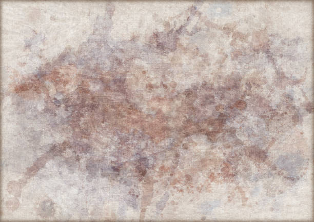 This Large, High Resolution Scan of Acrylic Action Painting, on Artist's Coarse Grain, Primed, Linen Duck Canvas, Stained, Blotted, Dappled, Mottled, Vignetted Grunge Texture, is defined with exceptional details and richness, and represents the excellent choice for implementation in various CG Projects. 