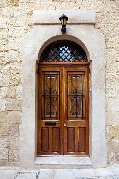 Old Wooden Door in Valetta Malta