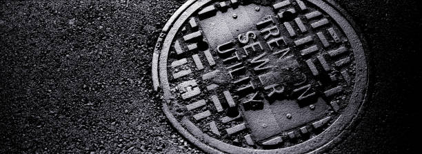 Open manhole.
