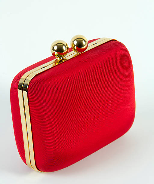 レッドのハンドバッグ - change purse purse clutch bag red ストックフォトと画像