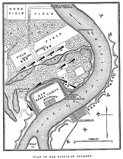 battle of 벨몬트에 - confederate soldier stock illustrations