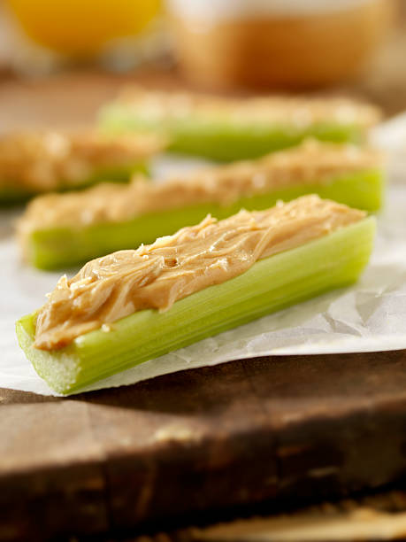 istock Peanut Butter on Sticks of Celery 183886684