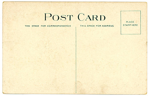 istock Retro Background Image of an Vintage Antique Postcard Back 183886712