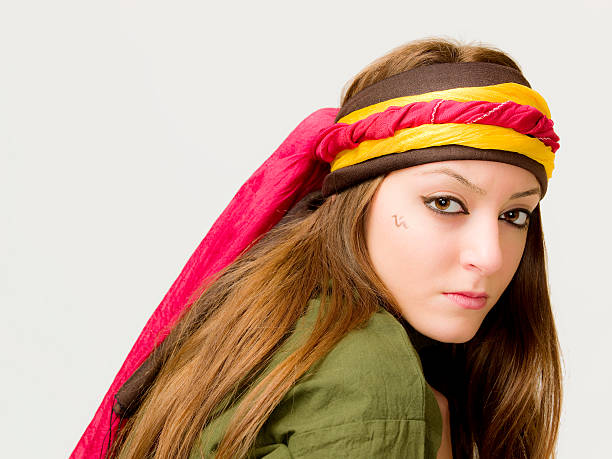 istock Young woman in traditional clothings 183886714