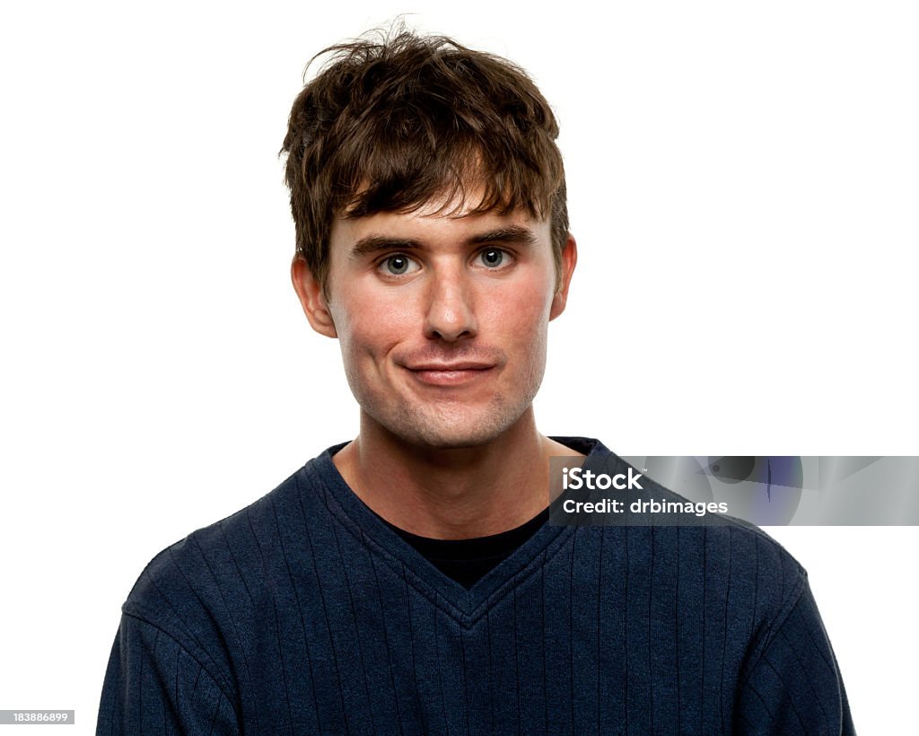 Male Portrait Portrait of a man on a white background. http://s3.amazonaws.com/drbimages/m/brasav.jpg 20-24 Years Stock Photo