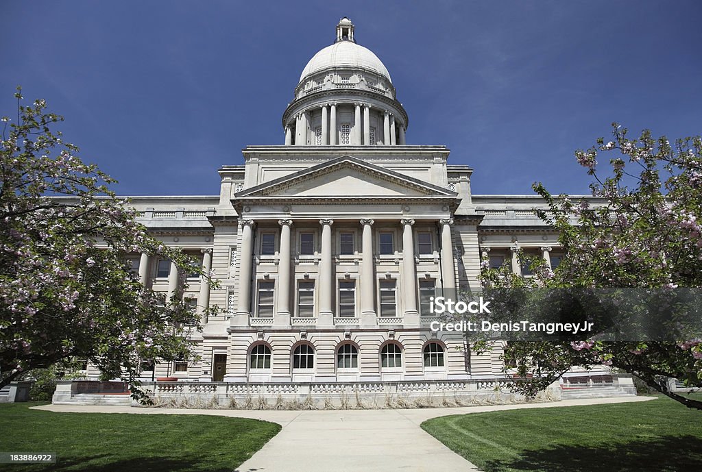 Kentucky The Kentucky State Capitol is located in Frankfort and is the house of the three branches of the state government of the Commonwealth of Kentucky. Architecture Stock Photo