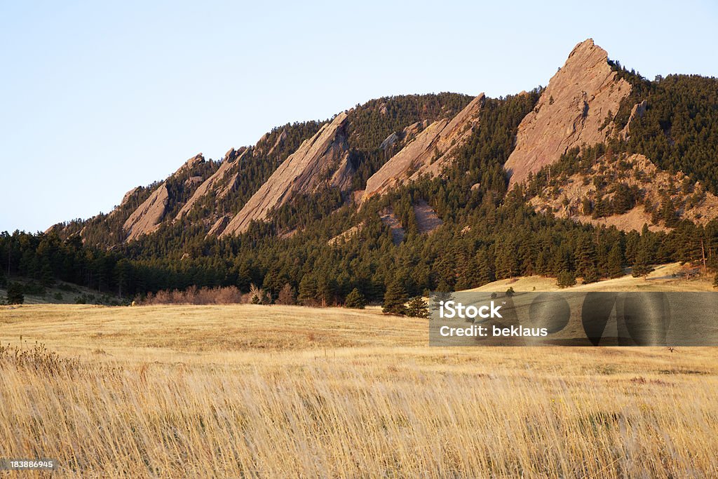 Flatirons Boulder, Colorado - Foto stock royalty-free di Boulder