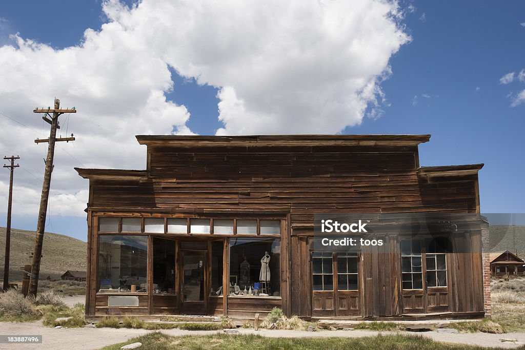 Abandoned tailor workshop in ghost town of Bodie, California "Abandoned tailor workshop in ghost town of Bodie, California" Ghost Town Stock Photo