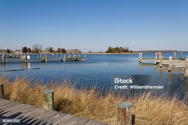 Photo libre de droit de Miles River Vue Panoramique St Michaels Maryland banque d'images et plus d'images libres de droit de Côte Est du Maryland