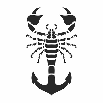 Illustration vector graphic of  scorpion anchor Logo