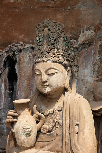 istock Buddhist statue at Dazu Stone carvings 183887631