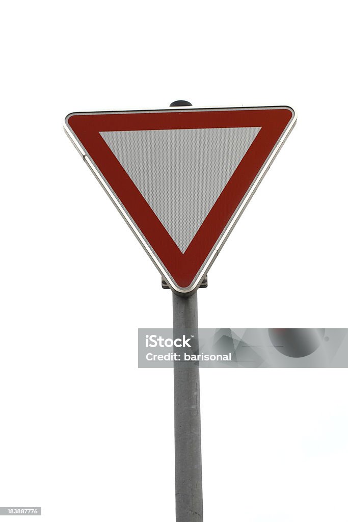 Vuoto segno traffico - Foto stock royalty-free di Affari