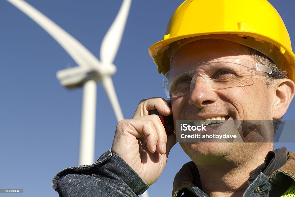 Trabalhador de energia alternativas - Foto de stock de Ambientalista royalty-free