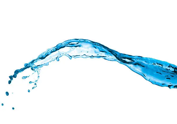 Photo of Blue water splash