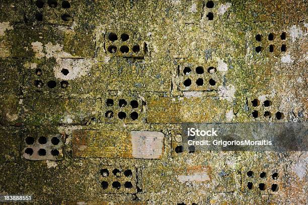 Moldy Muro Di Mattoni - Fotografie stock e altre immagini di Arrugginito - Arrugginito, Aspergillus flavus, Composizione orizzontale