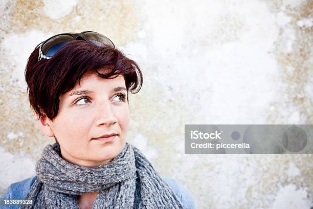 Pensive Woman Portrait Stock Photo - Download Image Now - 30-34 Years, Real People, Relaxation
