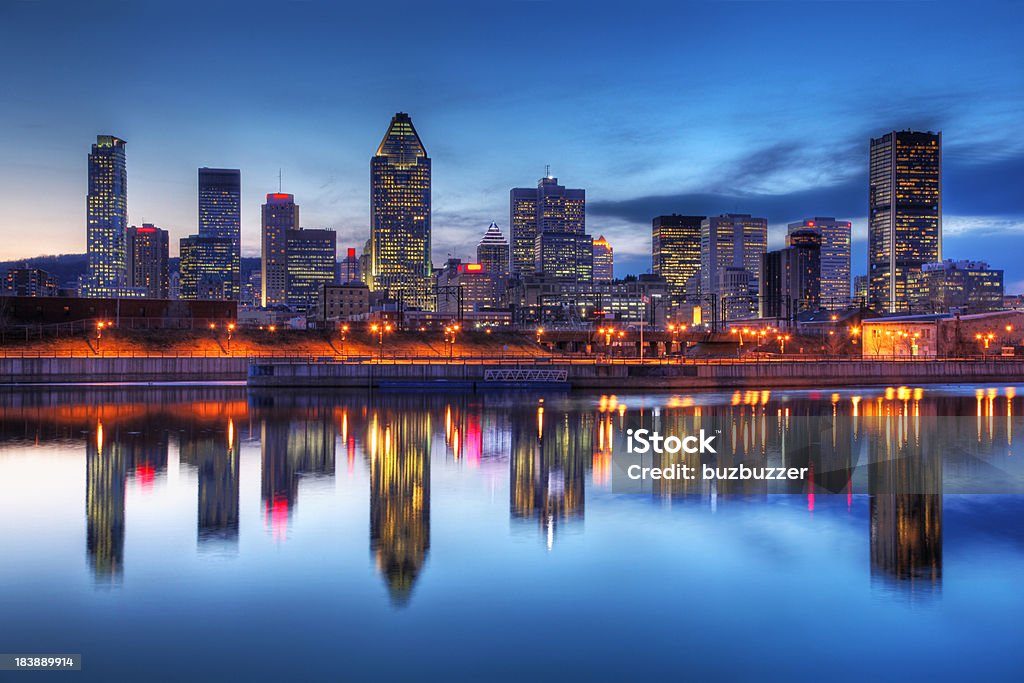 Montreal, Stadt Reflexion bei Sonnenuntergang - Lizenzfrei Montréal Stock-Foto