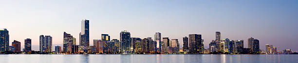 istock Miami and Brickell City Skyline at Night USA 183889968