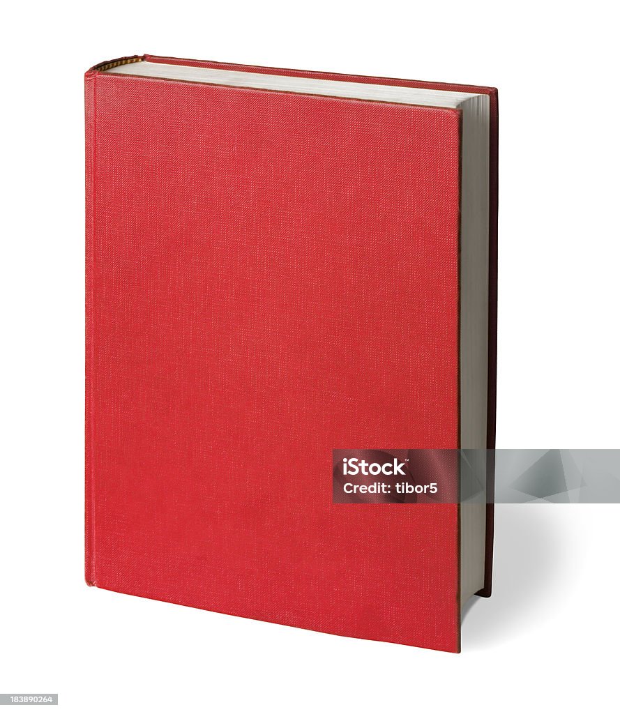 Apresentado livro vermelho com Traçado de Recorte - Foto de stock de Livro royalty-free